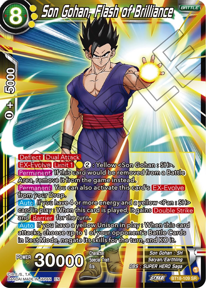 Son Gohan, Flash of Brilliance (BT18-109) [Dawn of the Z-Legends] | Good Games Adelaide SA