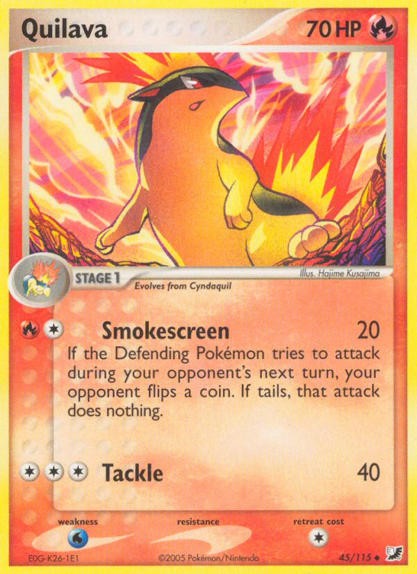 Quilava (45/115) [EX: Unseen Forces] | Good Games Adelaide SA