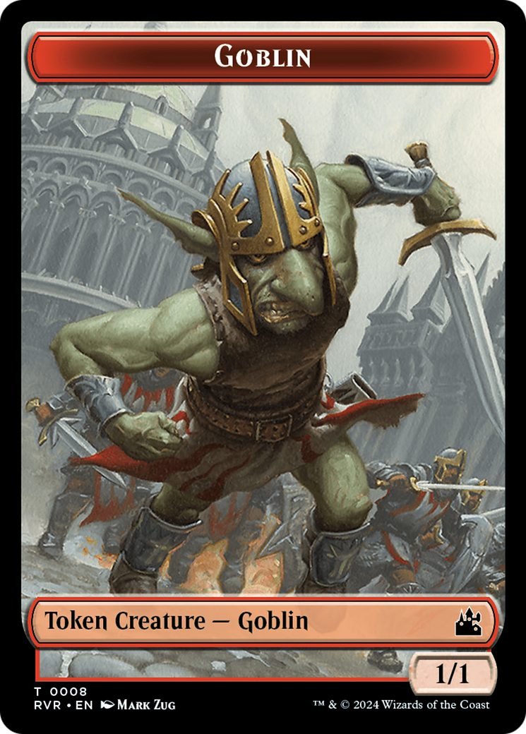 Goblin (0008) // Zombie Double-Sided Token [Ravnica Remastered Tokens] | Good Games Adelaide SA