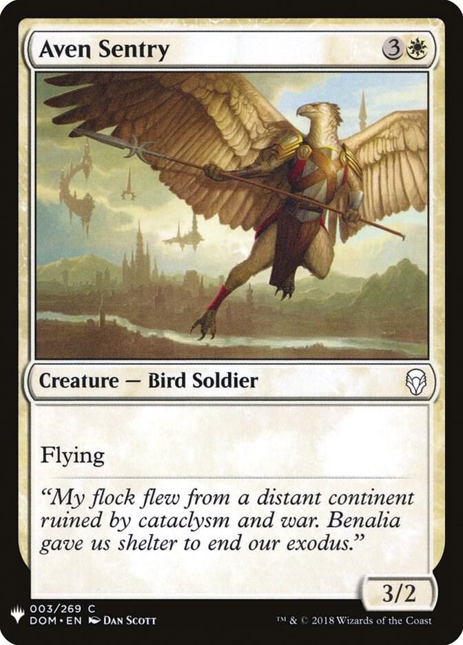 Aven Sentry 3 (The List Reprints)  | Good Games Adelaide SA