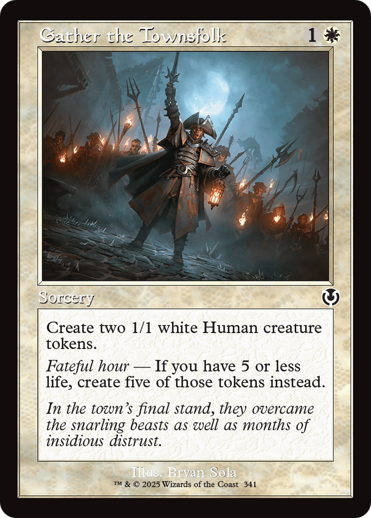 Gather the Townsfolk (Retro Frame) [Innistrad Remastered] | Good Games Adelaide SA