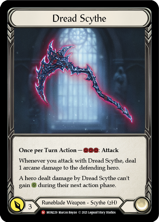 Dread Scythe [MON229-CF] 1st Edition Cold Foil | Good Games Adelaide SA
