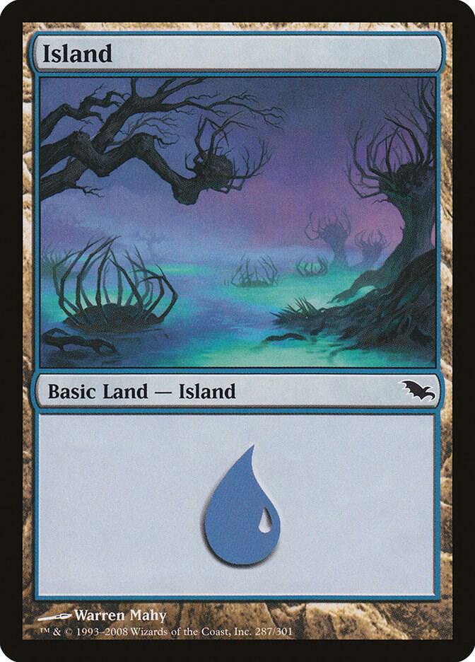 Island 287 (Shadowmoor)  - Foil | Good Games Adelaide SA
