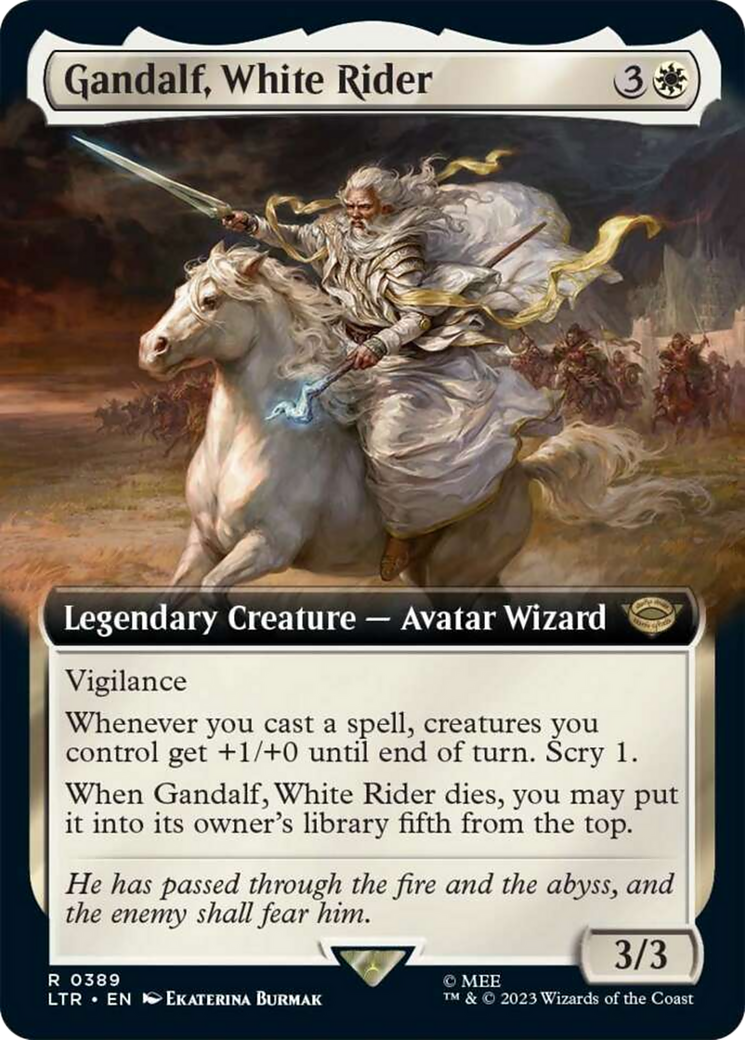 Gandalf, White Rider (Extended Art) [The Lord of the Rings: Tales of Middle-Earth] | Good Games Adelaide SA