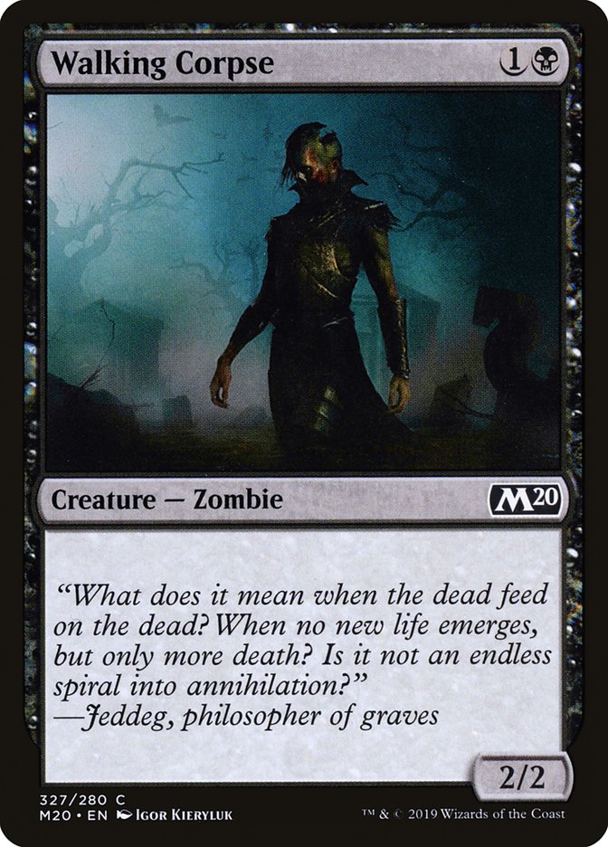 Walking Corpse [Core Set 2020] | Good Games Adelaide SA