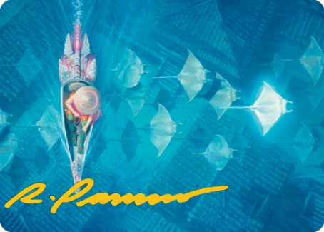 Discover the Impossible Art Card (Gold-Stamped Signature) [Kamigawa: Neon Dynasty Art Series] | Good Games Adelaide SA