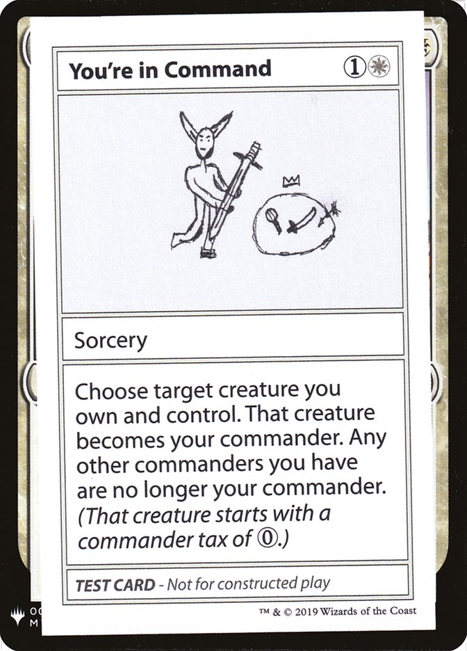 You're In Command [Mystery Booster Playtest Cards] | Good Games Adelaide SA