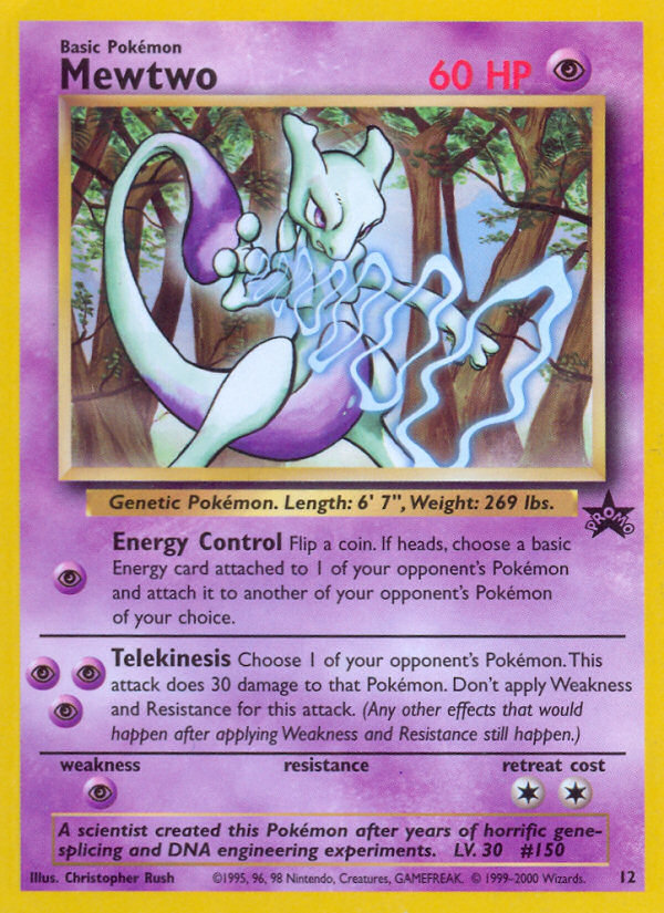 Mewtwo (12) [Wizards of the Coast: Black Star Promos] | Good Games Adelaide SA