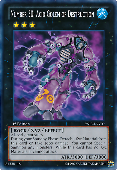Number 30: Acid Golem of Destruction [YS13-ENV09] Common | Good Games Adelaide SA