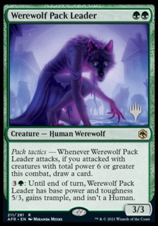 Werewolf Pack Leader (Promo Pack) [Dungeons & Dragons: Adventures in the Forgotten Realms Promos] | Good Games Adelaide SA