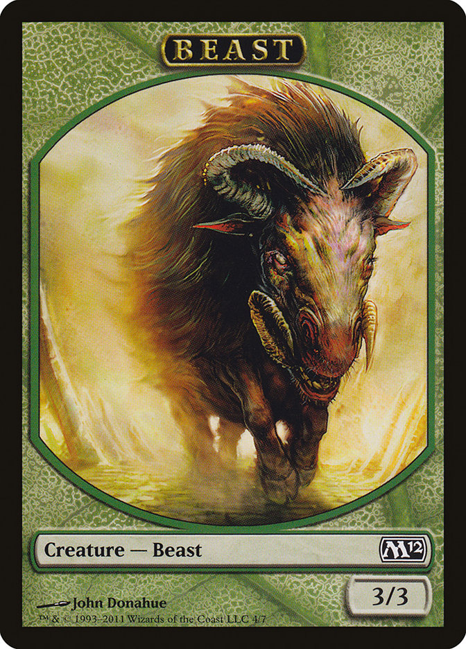 Beast Token [Magic 2012 Tokens] | Good Games Adelaide SA