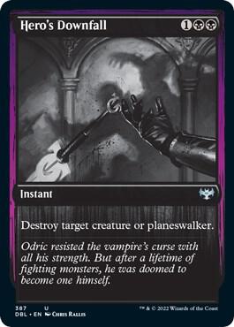 Heros Downfall 387 (Innistrad: Double Feature)  - Foil | Good Games Adelaide SA