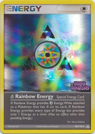 Rainbow Energy (98/110) (Delta Species) (Stamped) [EX: Holon Phantoms] | Good Games Adelaide SA