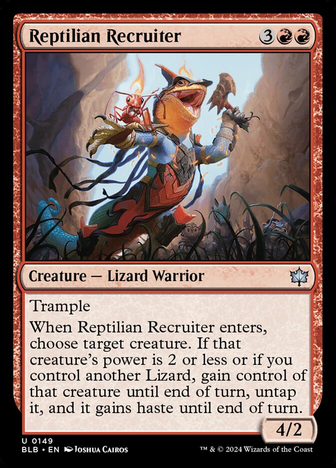 Reptilian Recruiter 149 (Bloomburrow)  | Good Games Adelaide SA