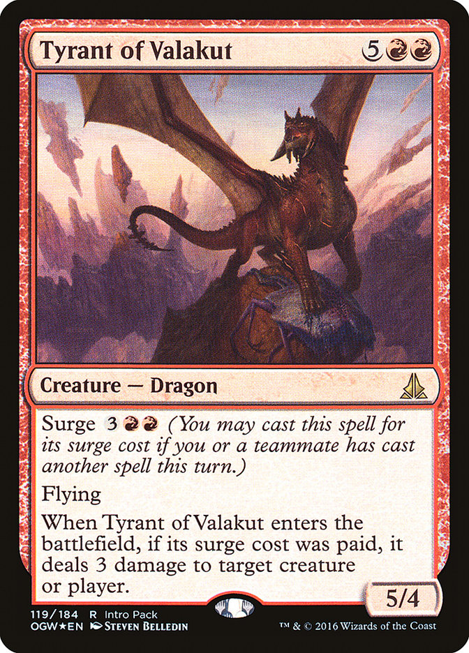 Tyrant of Valakut [Oath of the Gatewatch Promos] | Good Games Adelaide SA