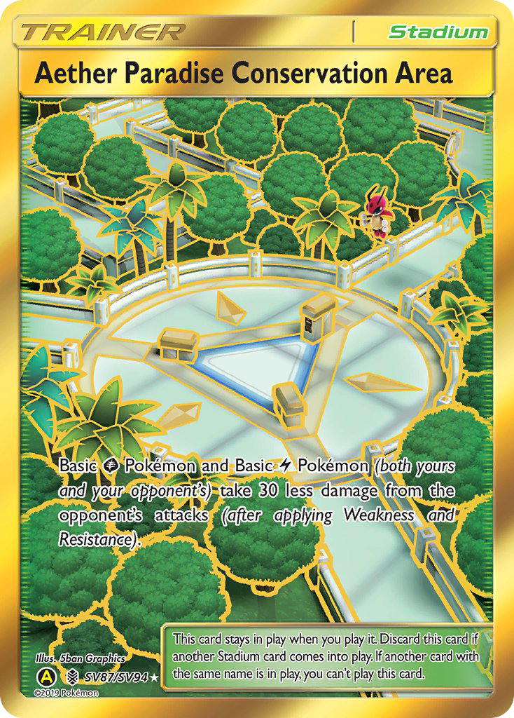 Aether Paradise Conservation Area (SV87/SV94) [Sun & Moon: Hidden Fates - Shiny Vault] | Good Games Adelaide SA