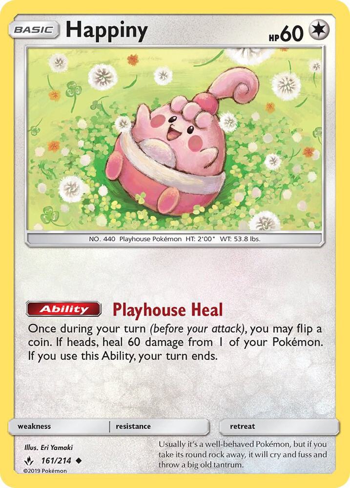 Happiny 161/214 (SM - Unbroken Bonds)  | Good Games Adelaide SA