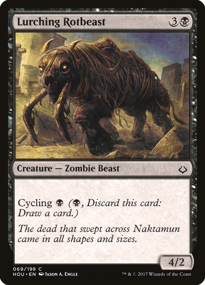 Lurching Rotbeast 69 (Hour of Devastation)  - Foil | Good Games Adelaide SA