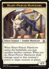 Heart-Piercer Manticore // Warrior Token [Amonkhet Tokens] | Good Games Adelaide SA