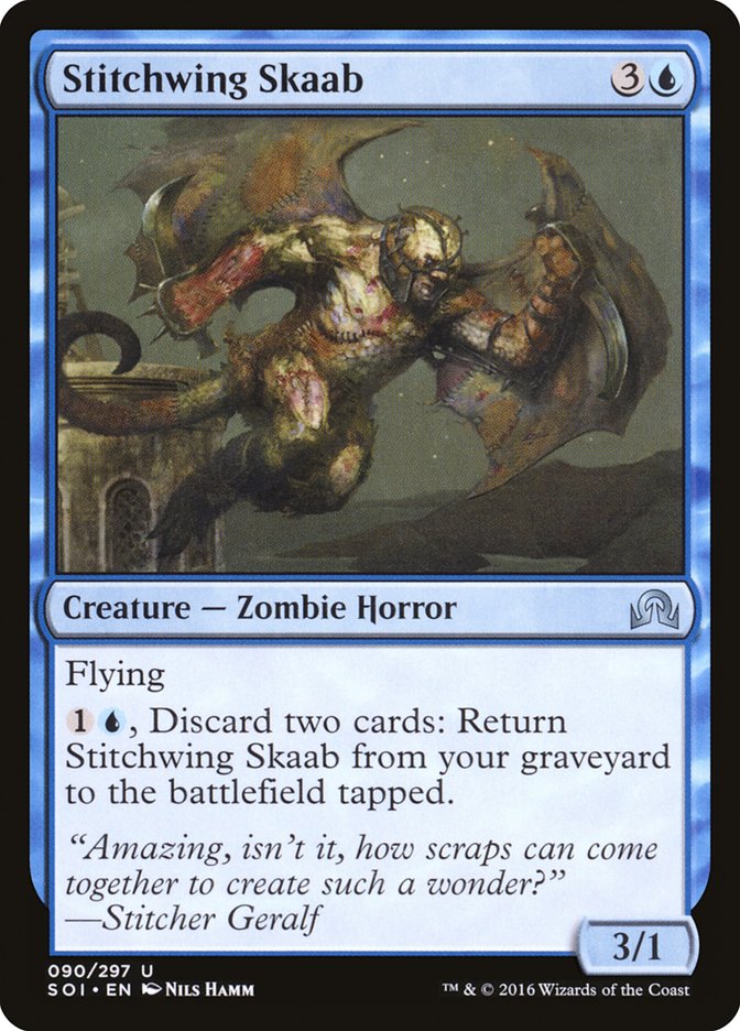 Stitchwing Skaab 90 (Shadows over Innistrad)  - Foil | Good Games Adelaide SA