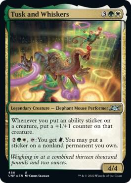 Tusk and Whiskers Galaxy Foil 468 (Unfinity)  - Foil | Good Games Adelaide SA