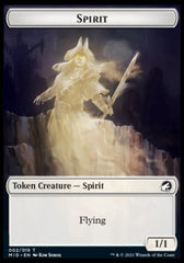 Spirit // Zombie (015) Double-sided Token [Innistrad: Midnight Hunt Tokens] | Good Games Adelaide SA