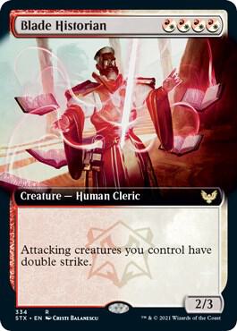 Blade Historian Extended Art 334 (Strixhaven: School of Mages)  - Foil | Good Games Adelaide SA