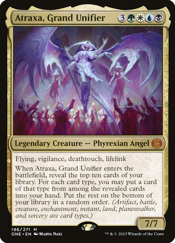 Atraxa, Grand Unifier 196 (Phyrexia: All Will Be One)  - Foil | Good Games Adelaide SA