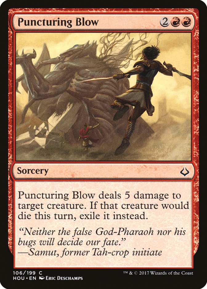 Puncturing Blow 106 (Hour of Devastation)  - Foil | Good Games Adelaide SA