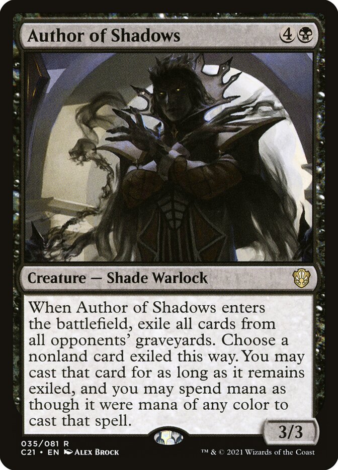 Author of Shadows 35 (Commander 2021)  | Good Games Adelaide SA