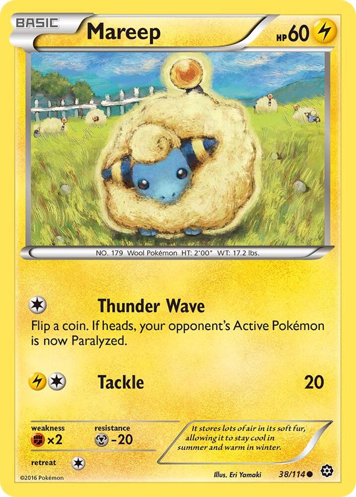 Mareep 38/114 (XY - Steam Siege)  | Good Games Adelaide SA