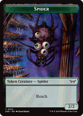 Insect (0013) // Spider Double-Sided Token [Duskmourn: House of Horror Tokens] | Good Games Adelaide SA