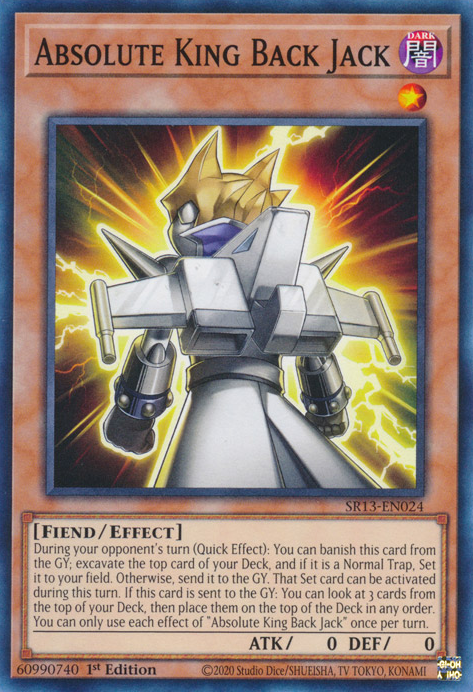 Absolute King Back Jack [SR13-EN024] Common | Good Games Adelaide SA