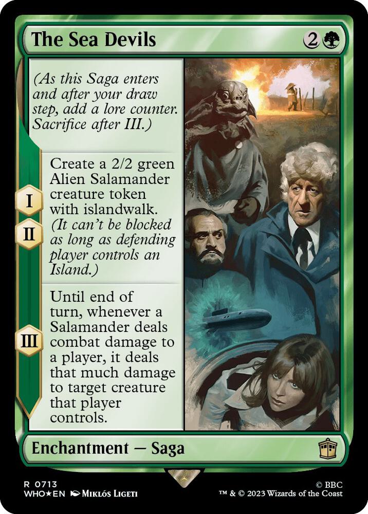 The Sea Devils 713 (Universes Beyond: Doctor Who)  - Foil | Good Games Adelaide SA