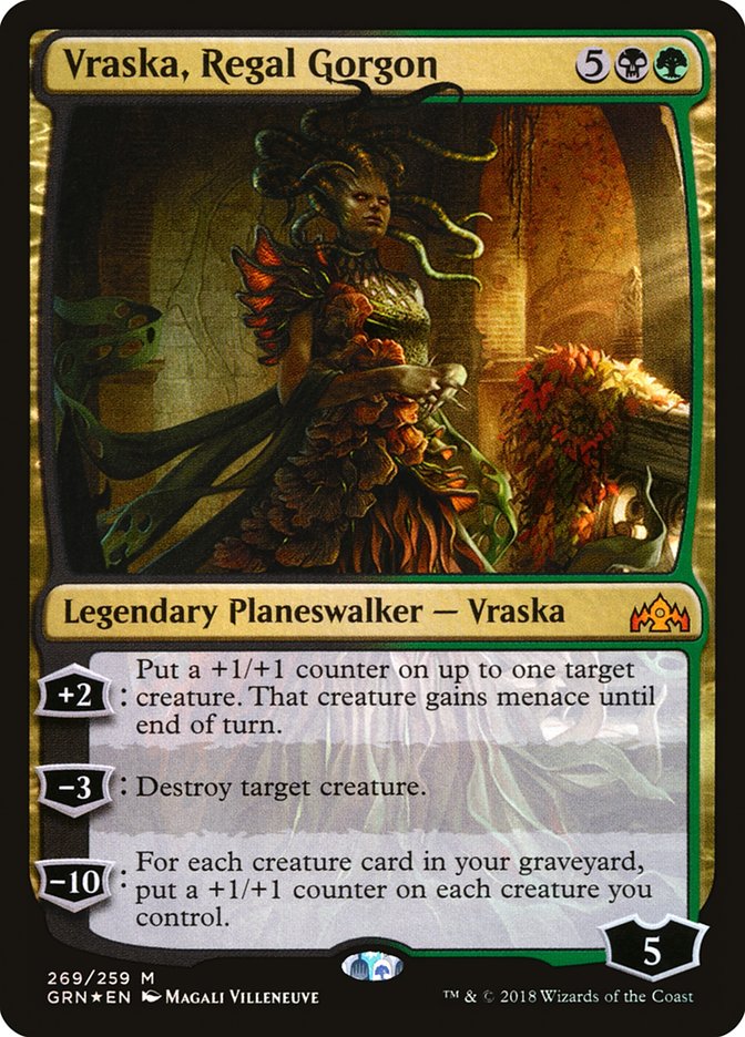 Vraska, Regal Gorgon 269 (Guilds of Ravnica)  - Foil | Good Games Adelaide SA