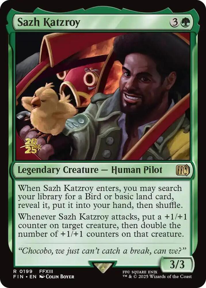 Sazh Katzroy 199 (Prerelease Cards)  - Foil | Good Games Adelaide SA