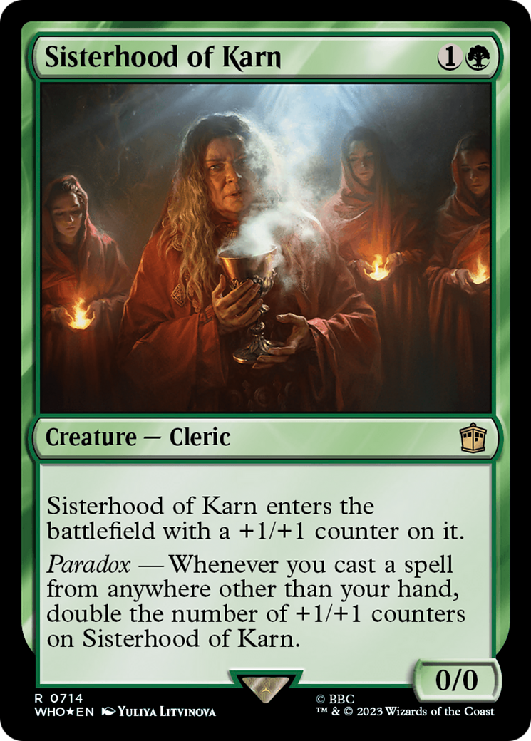Sisterhood of Karn (Surge Foil) [Doctor Who] | Good Games Adelaide SA
