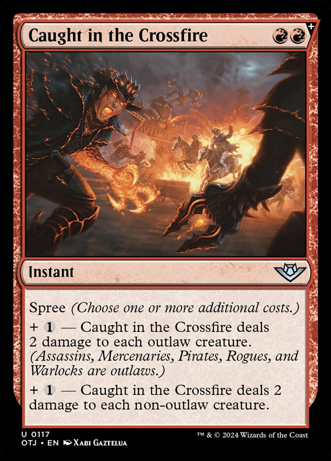 Caught in the Crossfire 117/286 (Outlaws of Thunder Junction)  | Good Games Adelaide SA
