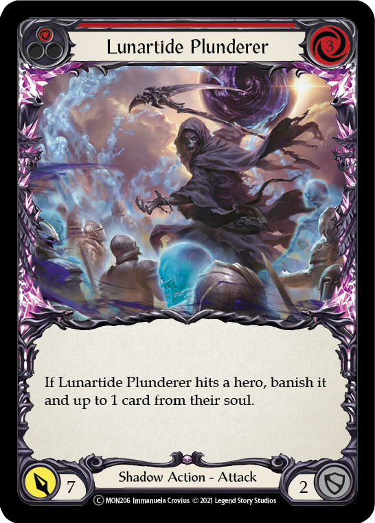 Lunartide Plunderer (Red) [U-MON206-RF] Unlimited Rainbow Foil | Good Games Adelaide SA