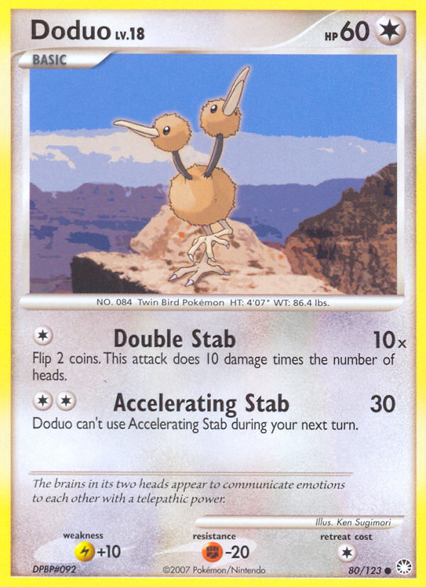 Doduo (80/123) [Diamond & Pearl: Mysterious Treasures] | Good Games Adelaide SA