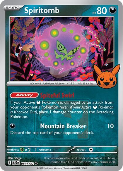 Spiritomb Pokeween 2025 087/132 (Miscellaneous Cards & Products)  - Reverse Holofoil | Good Games Adelaide SA