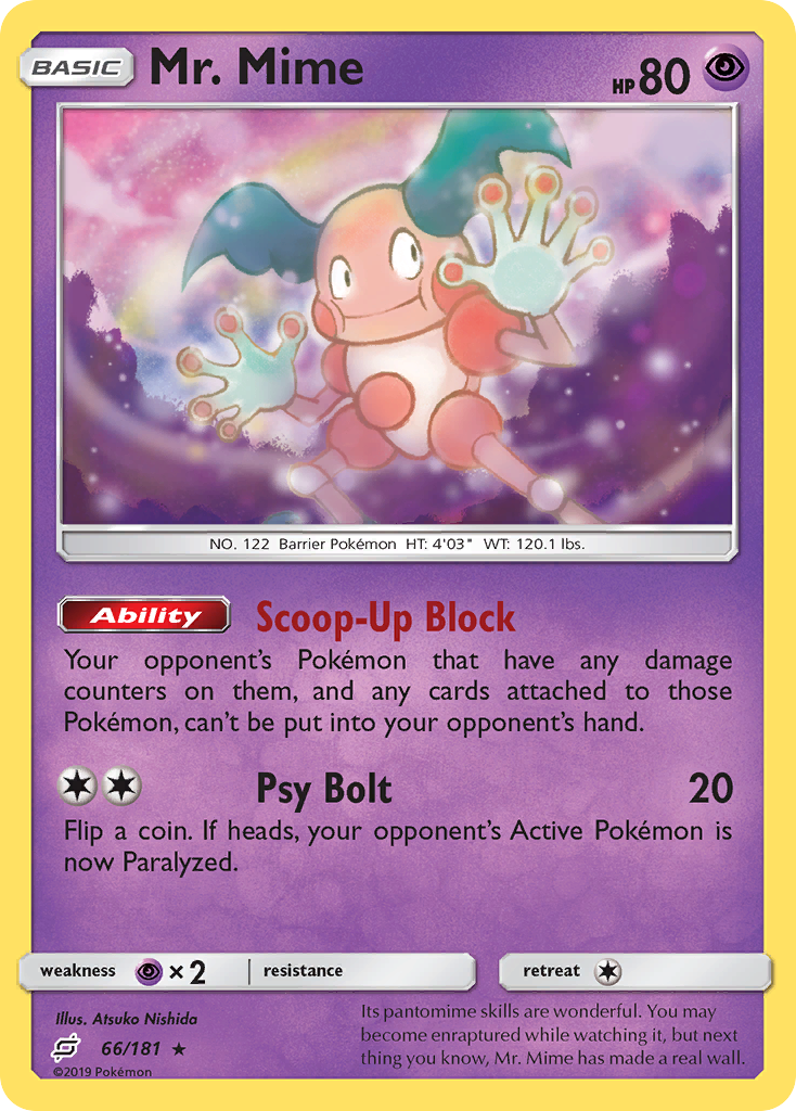 Mr. Mime (66/181) [Sun & Moon: Team Up] | Good Games Adelaide SA