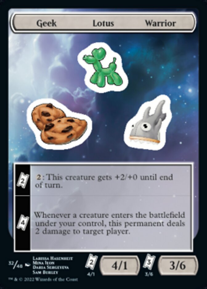 Geek Lotus Warrior [Unfinity Stickers] | Good Games Adelaide SA