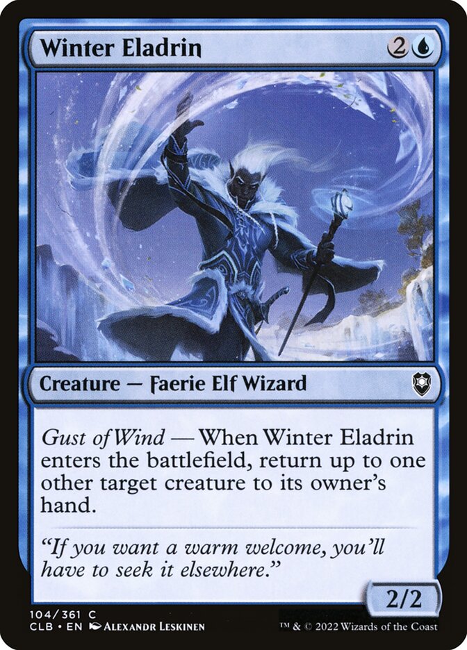 Winter Eladrin 104 (Commander Legends: Battle for Baldur's Gate)  | Good Games Adelaide SA