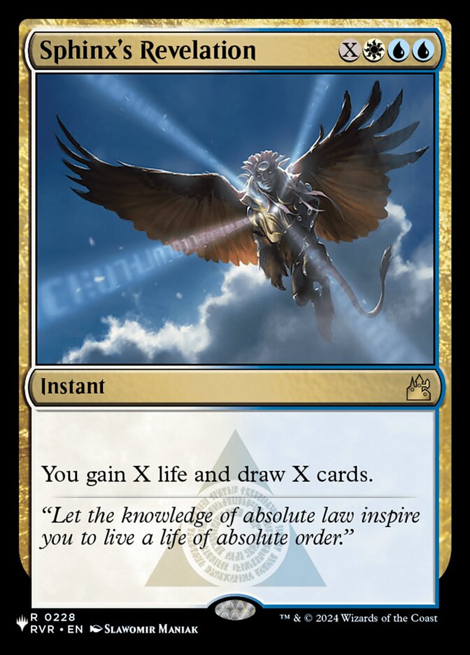 Sphinx's Revelation 0228 (The List Reprints)  | Good Games Adelaide SA