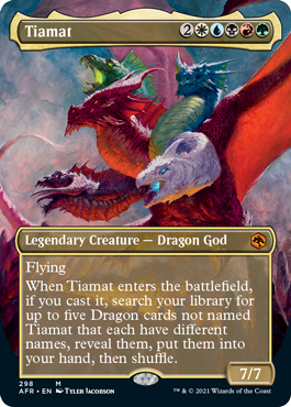 Tiamat (Extended) (Alternative art) [Dungeons & Dragons: Adventures in the Forgotten Realms] | Good Games Adelaide SA