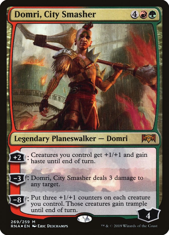 Domri, City Smasher 269 (Ravnica Allegiance)  - Foil | Good Games Adelaide SA