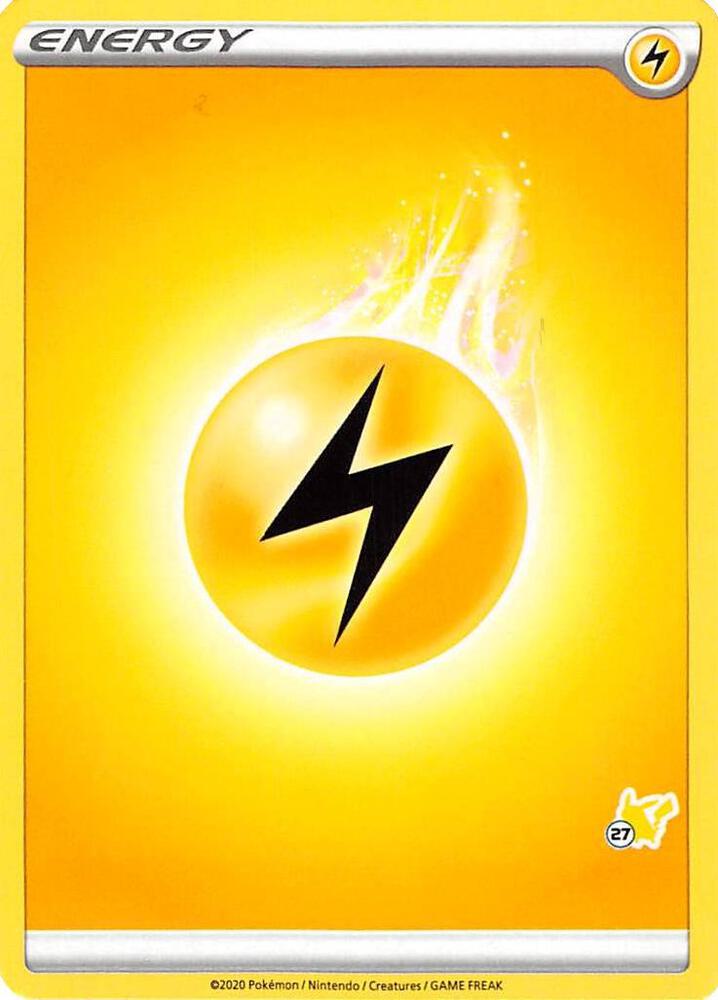 Lightning Energy 27 Pikachu Stamped  (Battle Academy 2022)  | Good Games Adelaide SA