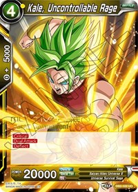 Kale, Uncontrollable Rage (Divine Multiverse Draft Tournament) (DB2-102) [Tournament Promotion Cards] | Good Games Adelaide SA