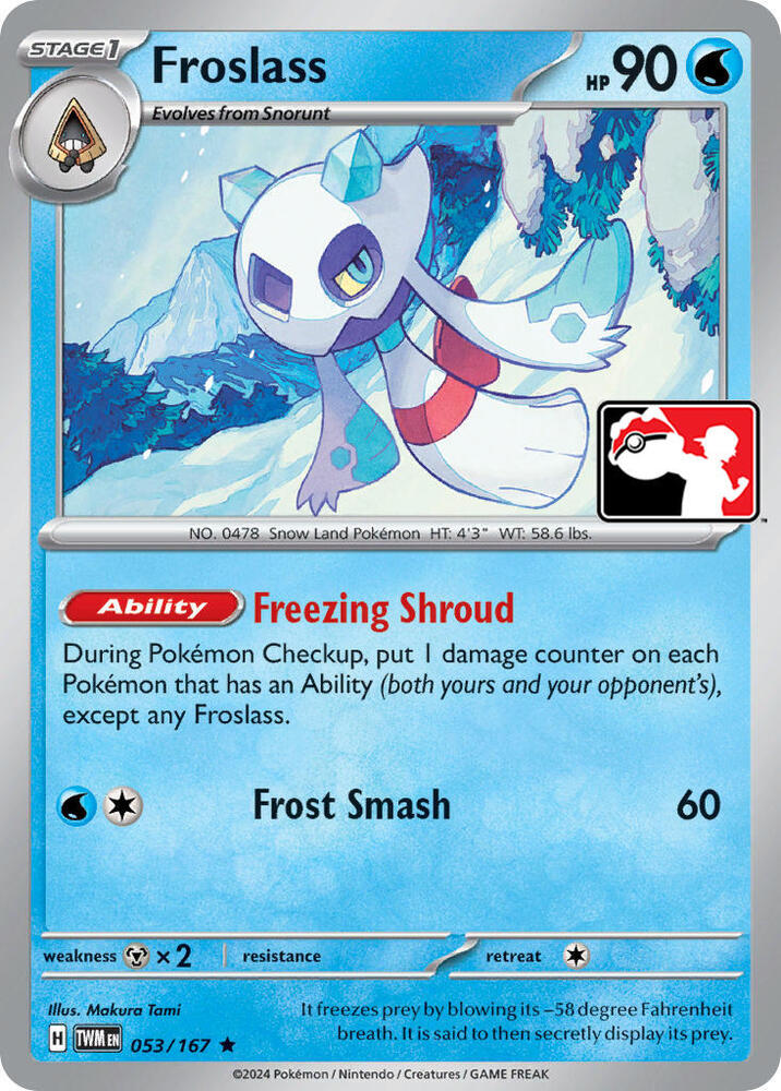 Froslass Series 6/7 053/167 (Prize Pack Series Cards)  | Good Games Adelaide SA